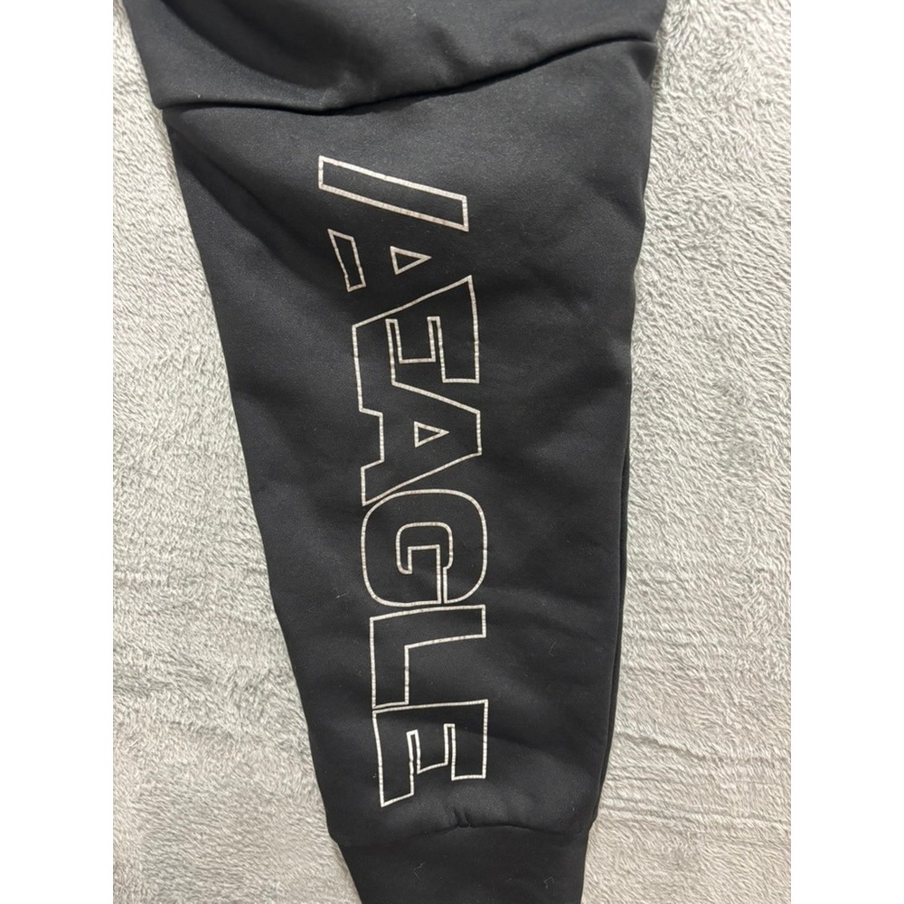 American Eagle M Black Joggers Mens Athleisure Casual Sweatpants Active Pants - Picture 11 of 14